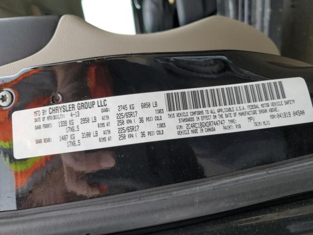 Photo 10 from auction – 2013 CHRYSLER TOWN & COU with VIN 2C4RC1BGXDR744747