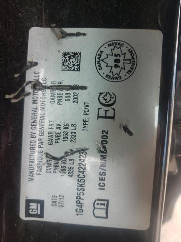 Photo 10 from auction – 2012 BUICK VERANO with VIN 1G4PP5SK5C4224234