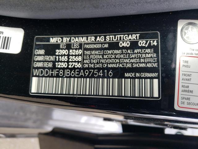Photo 10 from auction – 2014 MERCEDES-BENZ E 350 4MAT with VIN WDDHF8JB6EA975416