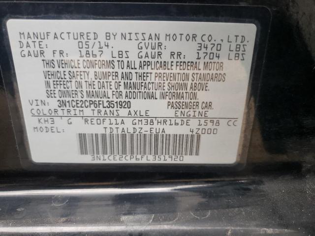 Photo 10 from auction – 2015 NISSAN VERSA NOTE with VIN 3N1CE2CP6FL351920