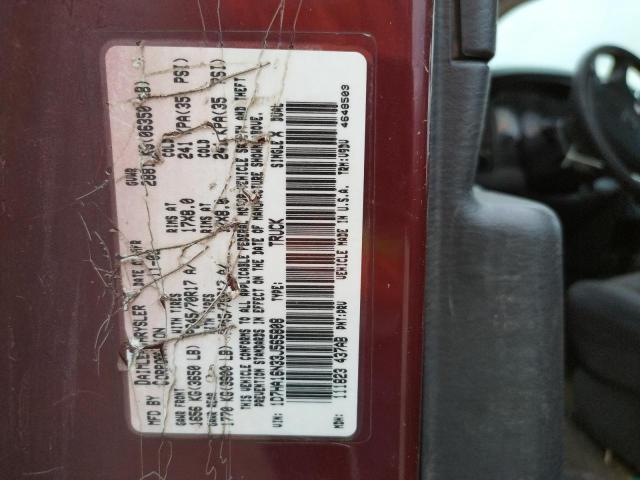 Photo 10 from auction – 2003 DODGE RAM 1500 S with VIN 1D7HA16N33J565808
