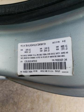 Photo 10 from auction – 2001 CHRYSLER SEBRING LI with VIN 1C3EL65U51N678103