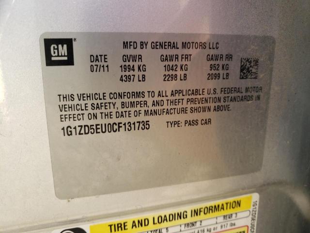 Photo 10 from auction – 2012 CHEVROLET MALIBU 2LT with VIN 1G1ZD5EU0CF131735