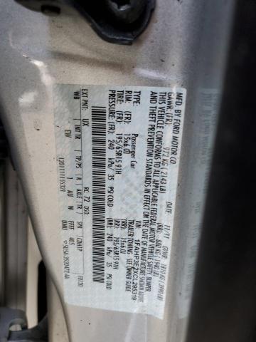 Photo 10 from auction – 2012 FORD FOCUS S with VIN 1FAHP3E2XCL295319
