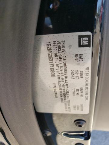 Photo 10 from auction – 2007 PONTIAC SOLSTICE G with VIN 1G2MG35X77Y139000