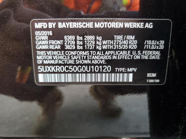 Photo 10 from auction – 2016 BMW X5 XDRIVE3 with VIN 5UXKR0C50G0U10120