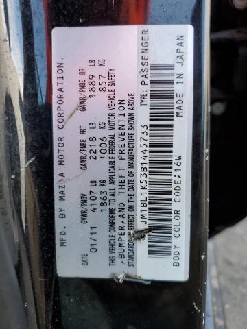 Photo 10 from auction – 2011 MAZDA 3 S with VIN JM1BL1K53B1445733