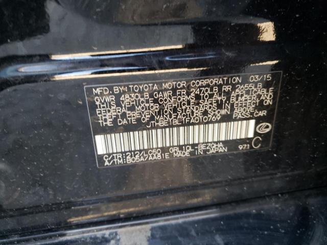 Photo 10 from auction – 2015 LEXUS GS 350 with VIN JTHBE1BL1FA010769