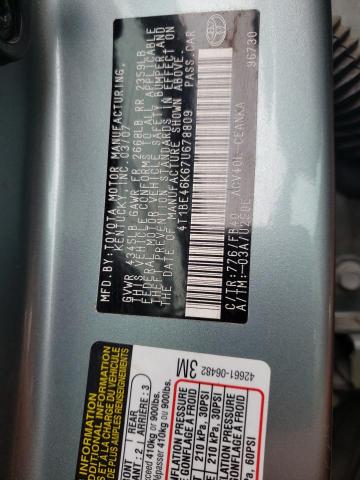 Photo 10 from auction – 2007 TOYOTA CAMRY CE with VIN 4T1BE46K67U678809