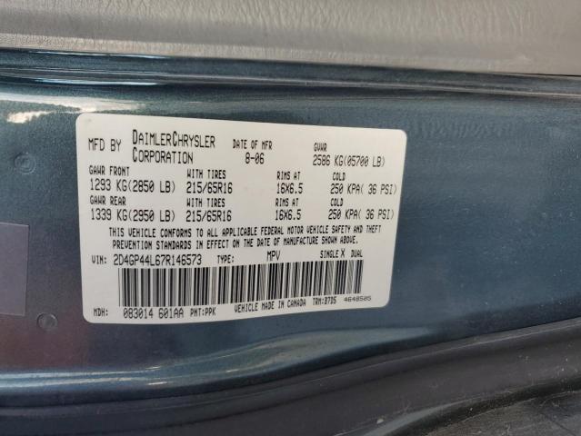 Photo 10 from auction – 2007 DODGE GRAND CARA with VIN 2D4GP44L67R146573