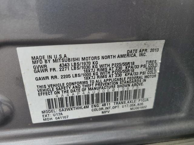 Photo 10 from auction – 2013 MITSUBISHI OUTLANDER with VIN 4A4AP4AU2DE019675
