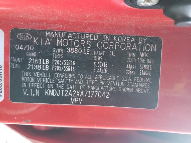 Photo 10 from auction – 2010 KIA SOUL + with VIN KNDJT2A2XA7177042