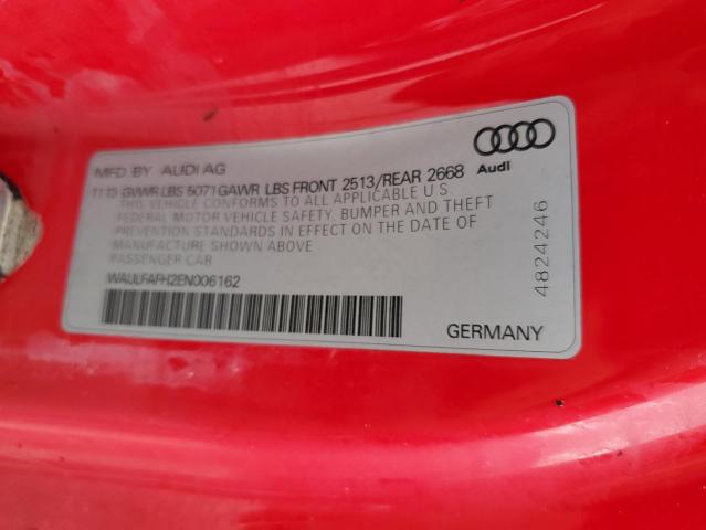 Photo 10 from auction – 2014 AUDI A5 PREMIUM with VIN WAULFAFH2EN006162