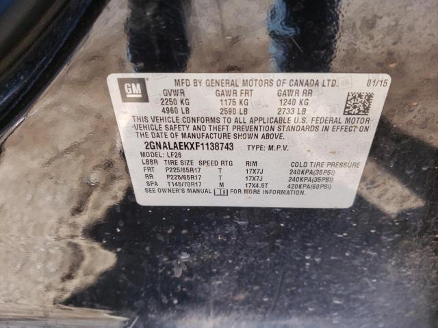 Photo 10 from auction – 2015 CHEVROLET EQUINOX LS with VIN 2GNALAEKXF1138743