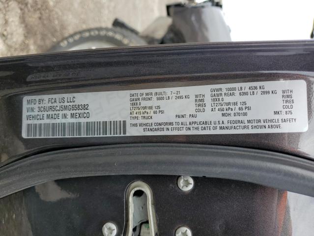 Photo 10 from auction – 2021 RAM 2500 TRADE with VIN 3C6UR5CJ5MG658382