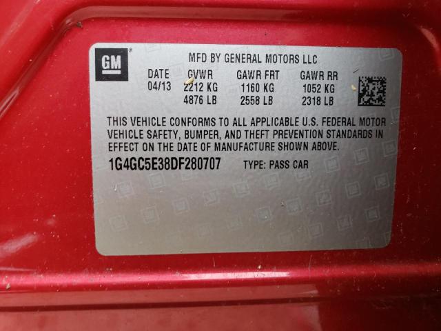Photo 10 from auction – 2013 BUICK LACROSSE with VIN 1G4GC5E38DF280707