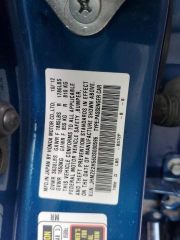 Photo 10 from auction – 2013 HONDA INSIGHT LX with VIN JHMZE2H56DS000596