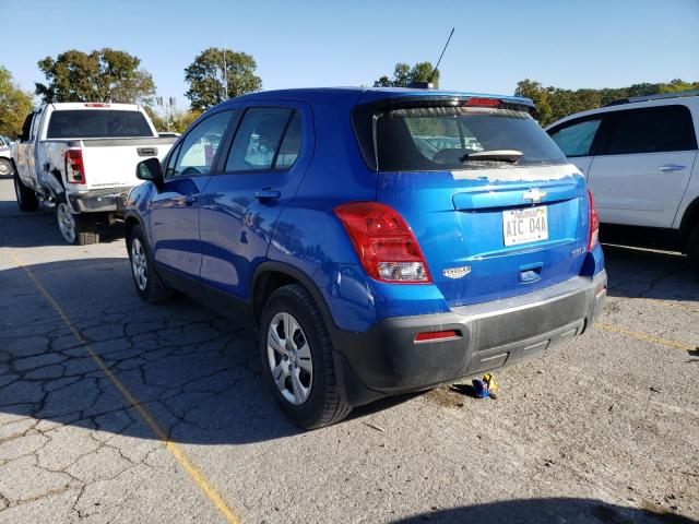 Photo 3 from auction – 2016 CHEVROLET TRAX LS with VIN KL7CJKSB5GB572696