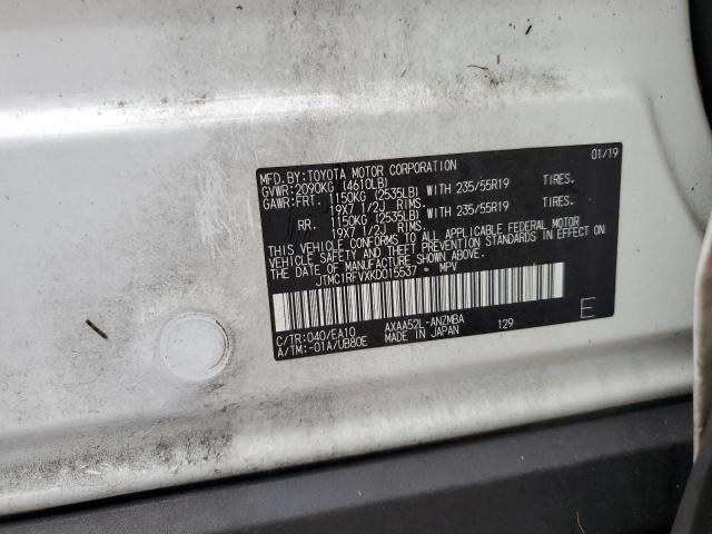 Photo 10 from auction – 2019 TOYOTA RAV4 XLE P with VIN JTMC1RFVXKD015537