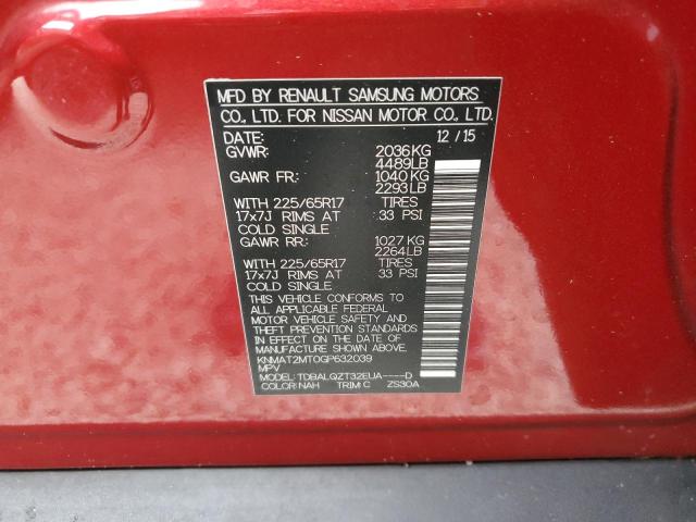 Photo 10 from auction – 2016 NISSAN ROGUE S with VIN KNMAT2MT0GP632039