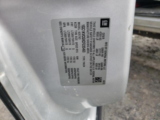 Photo 10 from auction – 2012 CHEVROLET SILVERADO with VIN 1GC1KVCG8CF235493
