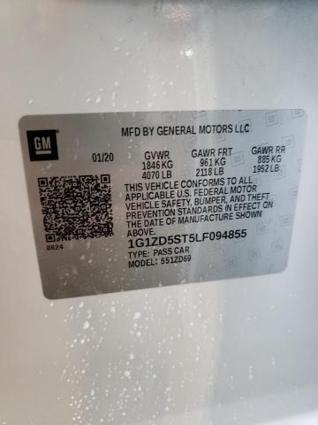 Photo 10 from auction – 2020 CHEVROLET MALIBU LT with VIN 1G1ZD5ST5LF094855