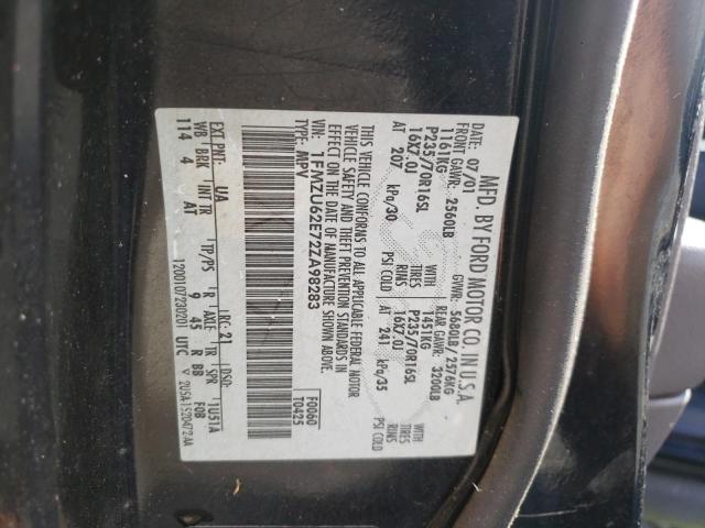 Photo 10 from auction – 2002 FORD EXPLORER X with VIN 1FMZU62E72ZA98283