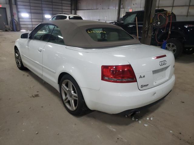 Photo 3 from auction – 2007 AUDI A4 2.0T CA with VIN WAUDF48H57K025411