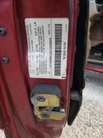 Photo 10 from auction – 1995 VOLVO 960 with VIN YV1KS9613S1069909