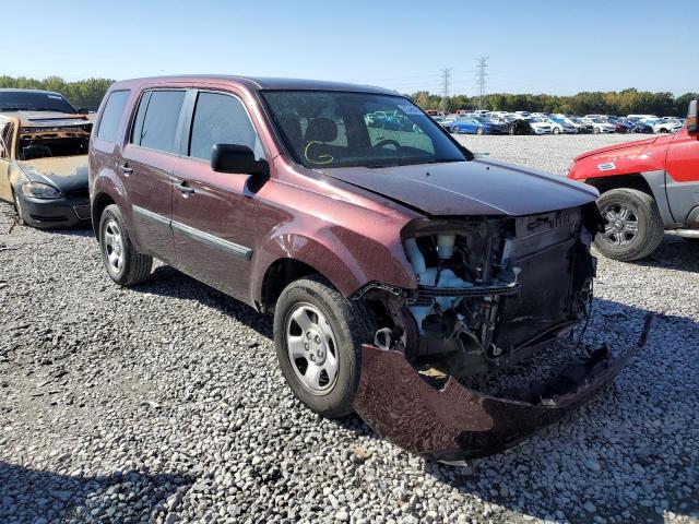 HONDA PILOT LX 2014 with VIN 5FNYF3H2XEB027529 - Photo from auction