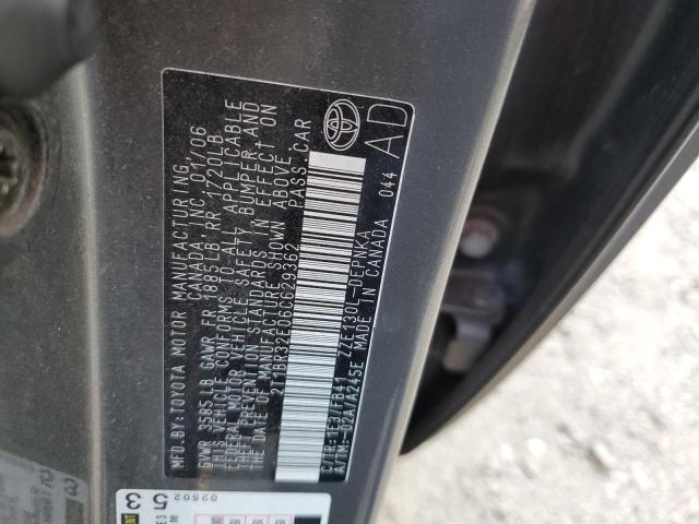 Photo 10 from auction – 2006 TOYOTA COROLLA CE with VIN 2T1BR32E06C629362