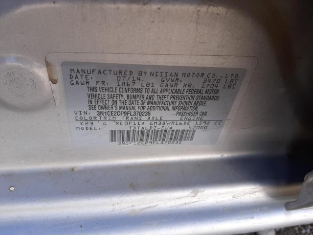 Photo 10 from auction – 2015 NISSAN VERSA NOTE with VIN 3N1CE2CP9FL370235
