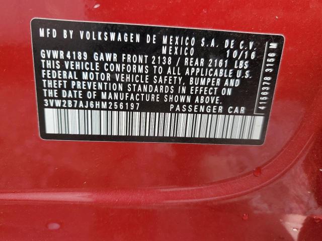 Photo 10 from auction – 2017 VOLKSWAGEN JETTA S with VIN 3VW2B7AJ6HM256197