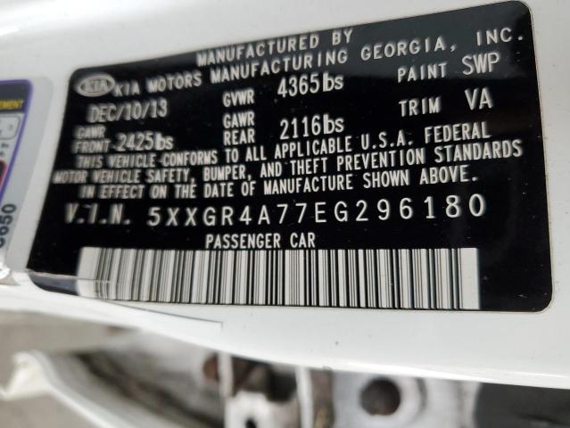 Photo 10 from auction – 2014 KIA OPTIMA SX with VIN 5XXGR4A77EG296180