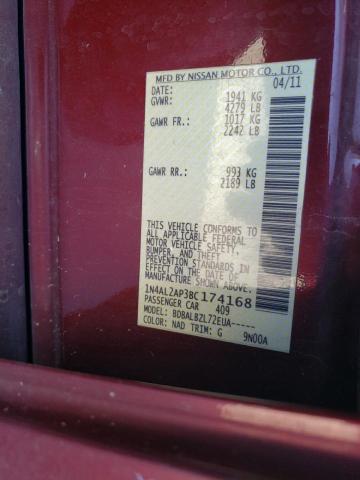 Photo 10 from auction – 2011 NISSAN ALTIMA BAS with VIN 1N4AL2AP3BC174168