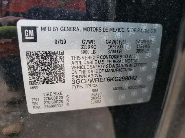 Photo 10 from auction – 2019 CHEVROLET silverado with VIN 3GCPWBEF6KG298042