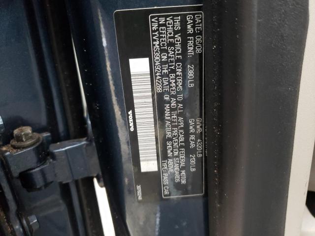 Photo 10 from auction – 2009 VOLVO S40 2.4I with VIN YV1MS390492442288