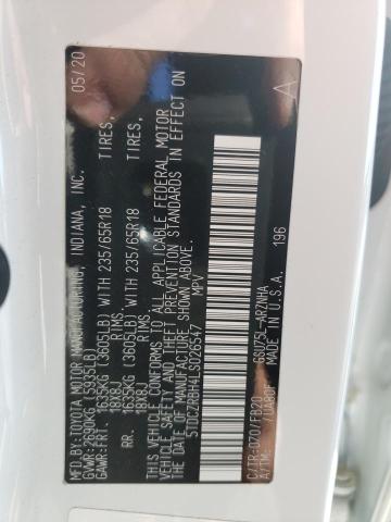 Photo 10 from auction – 2020 TOYOTA HIGHLANDER with VIN 5TDCZRBH4LS026547
