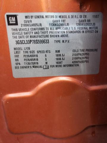 Photo 10 from auction – 2008 SATURN VUE XE with VIN 3GSCL33P78S599633