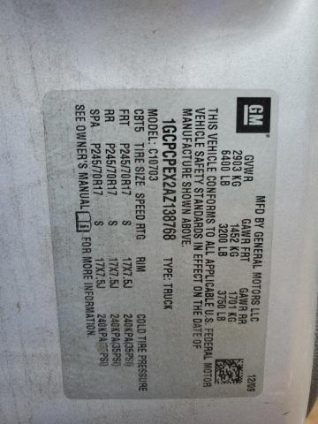 Photo 10 from auction – 2010 CHEVROLET SILVERADO with VIN 1GCPCPEX2AZ138768