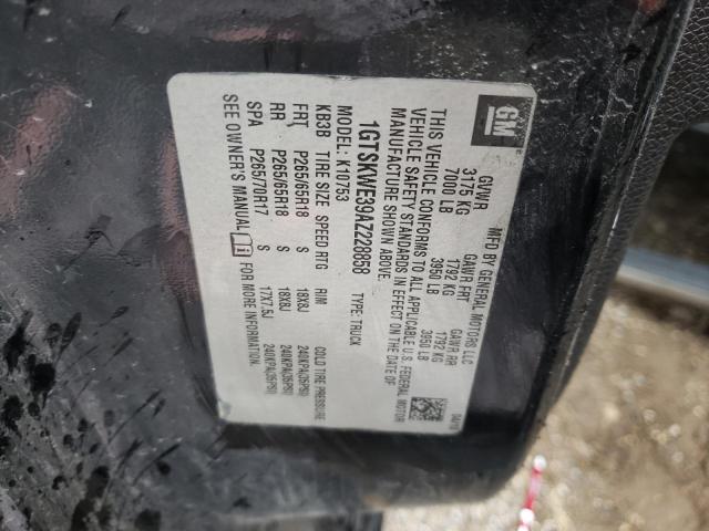Photo 10 from auction – 2010 GMC SIERRA K15 with VIN 1GTSKWE39AZ228858