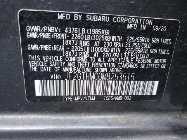 Photo 10 from auction – 2021 SUBARU CROSSTREK with VIN JF2GTHMC0M8253515
