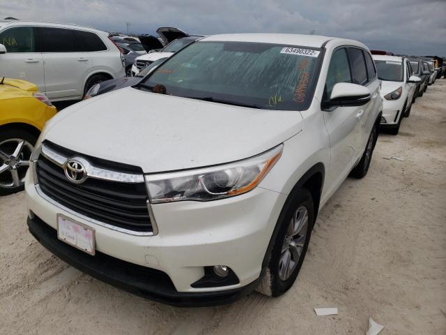 Photo 2 from auction – 2014 TOYOTA HIGHLANDER with VIN 5TDBKRFH4ES046200