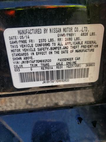 Photo 10 from auction – 2014 INFINITI Q50 BASE with VIN JN1BV7AP7EM692520