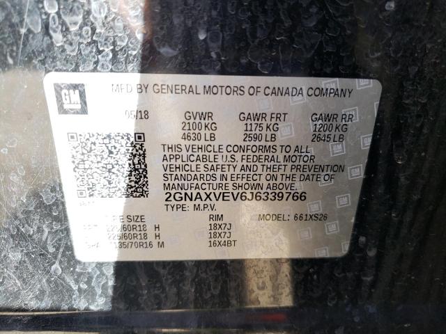 Photo 10 from auction – 2018 CHEVROLET EQUINOX PR with VIN 2GNAXVEV6J6339766