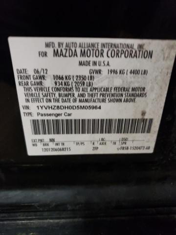 Photo 10 from auction – 2013 MAZDA 6 TOURING with VIN 1YVHZ8DH0D5M05964
