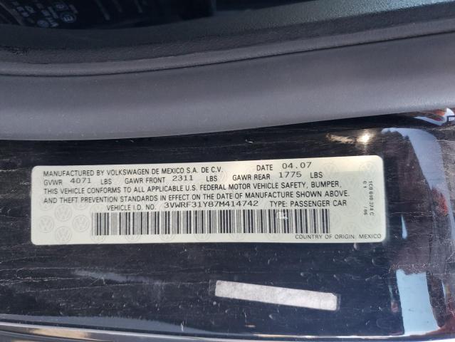Photo 10 from auction – 2007 VOLKSWAGEN NEW BEETLE with VIN 3VWRF31Y87M414742