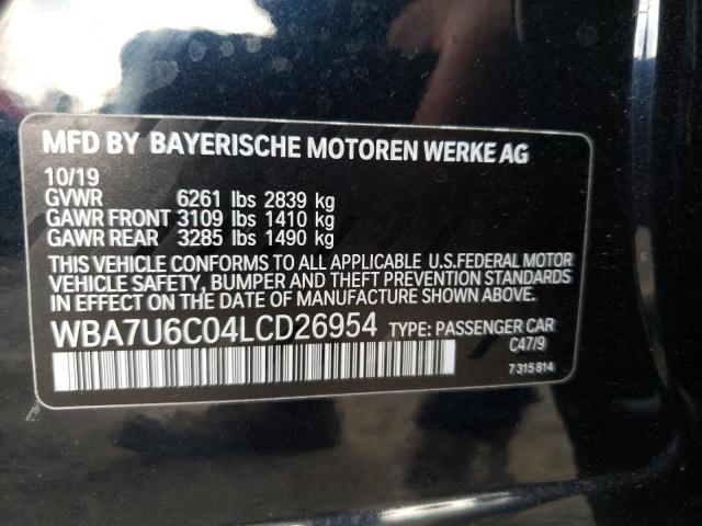 Photo 10 from auction – 2020 BMW M760 XI with VIN WBA7U6C04LCD26954