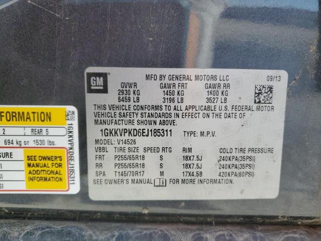 Photo 10 from auction – 2014 GMC ACADIA SLE with VIN 1GKKVPKD6EJ185311
