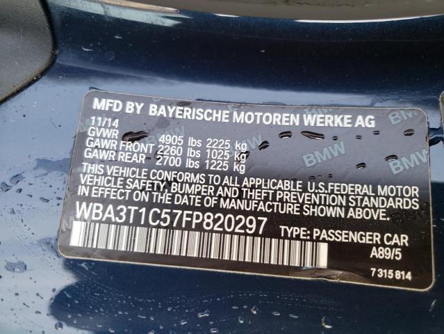Photo 10 from auction – 2015 BMW 428 XI SUL with VIN WBA3T1C57FP820297
